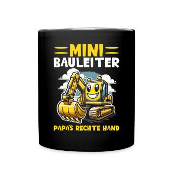 Enfants Chef de chantier Chef de projet Entrepreneur - Mug uni - noir - Devant