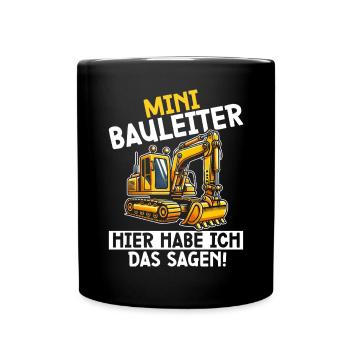 Enfants Chef de chantier Chef de projet Entrepreneur - Mug uni - noir - Devant
