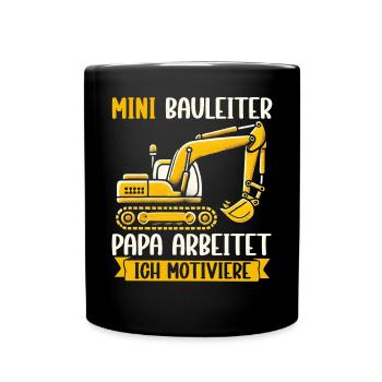 Enfants Chef de chantier Chef de projet Entrepreneur - Mug uni - noir - Devant