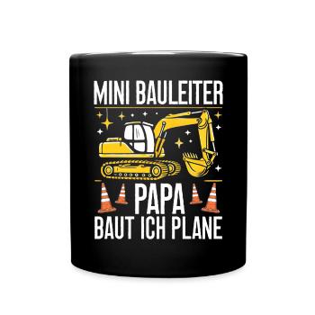 Enfants Chef de chantier Chef de projet Entrepreneur - Mug uni - noir - Devant