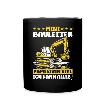 Enfants Chef de chantier Chef de projet Entrepreneur - Mug uni - noir - Devant