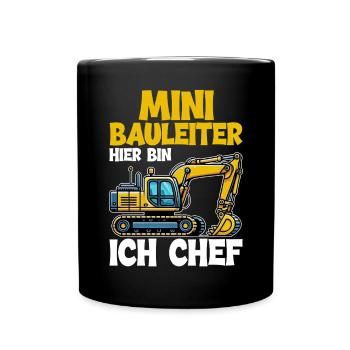 Enfants Chef de chantier Chef de projet Entrepreneur - Mug uni - noir - Devant