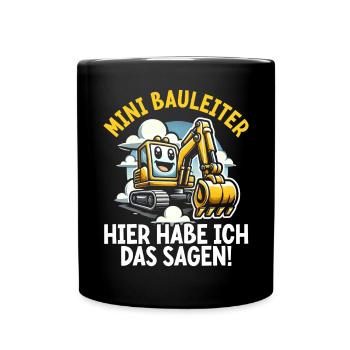 Enfants Chef de chantier Chef de projet Entrepreneur - Mug uni - noir - Devant