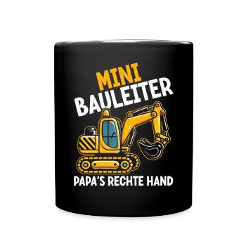 Enfants Chef de chantier Chef de projet Entrepreneur - Mug uni - noir - Devant