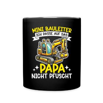 Enfants Chef de chantier Chef de projet Entrepreneur - Mug uni - noir - Devant