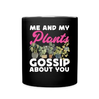 Amoureux des plantes Jardiner Moi Et Mon - Mug uni - noir - Devant