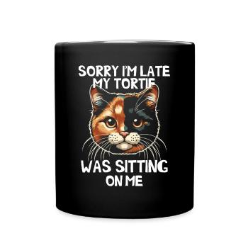 Chat Tortie - Mug uni - noir - Devant