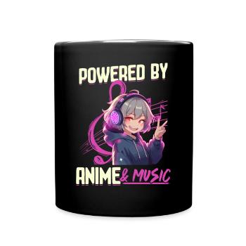 Anime & Music Kawaii - Full Colour Mug - black - Front
