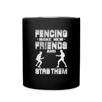 Fencing - Full Colour Mug - black - Front