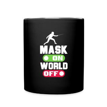 Fencing Sword Sabre Epee Fencing Gift - Full Colour Mug - black - Front