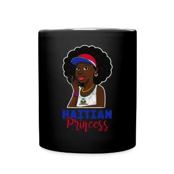 Haiti - Tasse einfarbig - Schwarz - Vorne