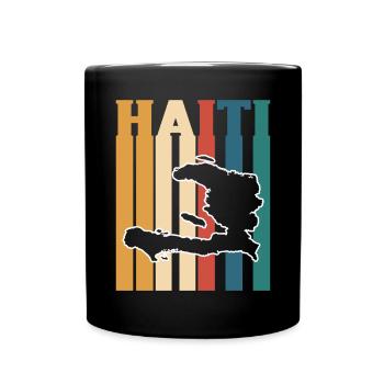 Haiti Haitianer Karibik Urlaub - Tasse einfarbig - Schwarz - Vorne