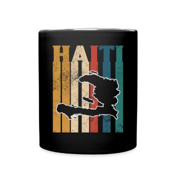 Haiti - Tasse einfarbig - Schwarz - Vorne