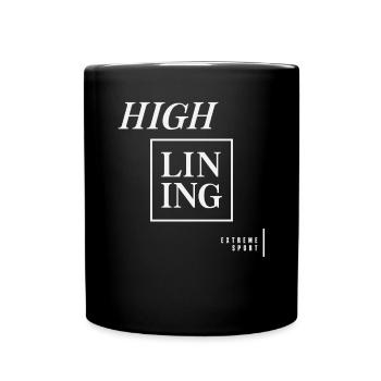 Extreme Sport Highlining - Full Colour Mug - black - Front