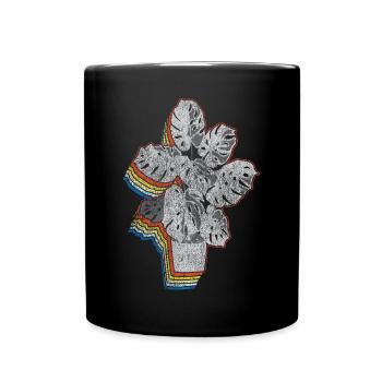 Amoureux des plantes jardinage rétro - Mug uni - noir - Devant