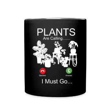Plant Lover Gardening Monstera - Tasse einfarbig - Schwarz - Vorne