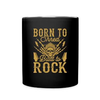 Rock And Roll - Tasse einfarbig - Schwarz - Vorne