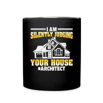 Architecte - Mug uni - noir - Devant