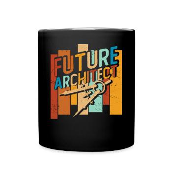 Architekt - Tasse einfarbig - Schwarz - Vorne
