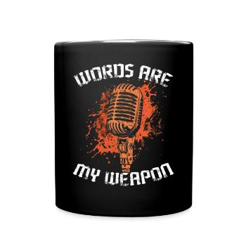 Poésie Slam Comptine Slam Poésie Poète Poète - Mug uni - noir - Devant