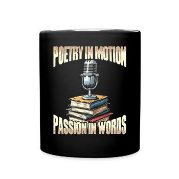Poésie Slam Comptine Slam Poésie Poète Poète - Mug uni - noir - Devant