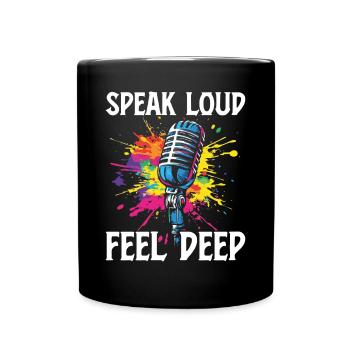 Poetry Slam Rhyme Slam Poetry Poet Poems - Full Colour Mug - black - Front