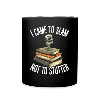 Poetry Slam Rhyme Slam Poetry Poet Poems - Full Colour Mug - black - Front