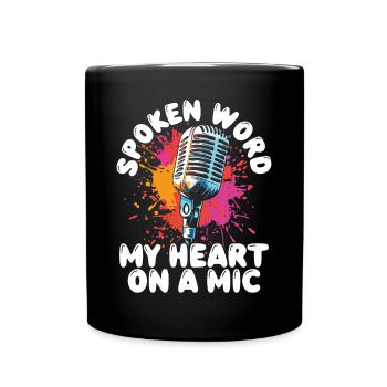 Poésie Slam Comptine Slam Poésie Poète Poète - Mug uni - noir - Devant