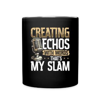 Poésie Slam Comptine Slam Poésie Poète Poète - Mug uni - noir - Devant