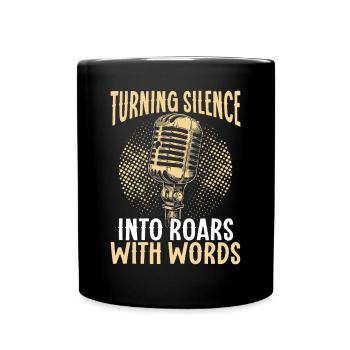 Poetry Slam Rhyme Slam Poetry Poet Poems - Full Colour Mug - black - Front