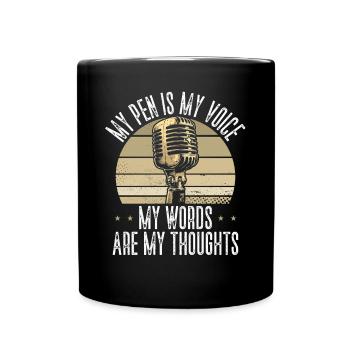 Poésie Slam Comptine Slam Poésie Poète Poète - Mug uni - noir - Devant