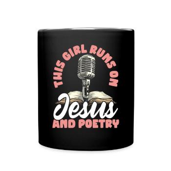 Poésie Slam Comptine Slam Poésie Poète Poète - Mug uni - noir - Devant