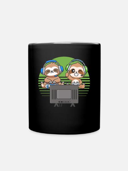 Drôle de jeu paresseux Jeux vidéo paresseux - Mug uni - noir