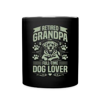 Cadeaux de grand-père chien - Mug uni - noir - Devant
