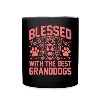 Cadeaux de grand-père chien - Mug uni - noir - Devant