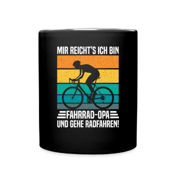 Grandpa Bike Lover Grandfather Bike Pops - Full Colour Mug - black - Front