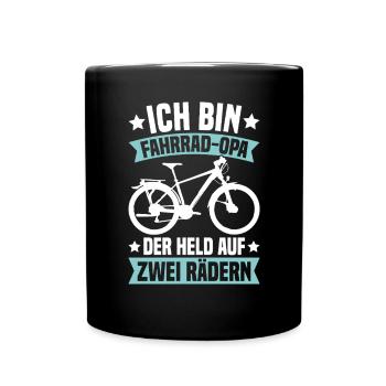 Grandpa Bike Lover Grandfather Bike Pops - Full Colour Mug - black - Front