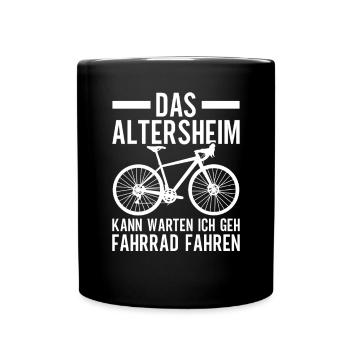 Grandpa Bike Lover Grandfather Bike Pops - Full Colour Mug - black - Front