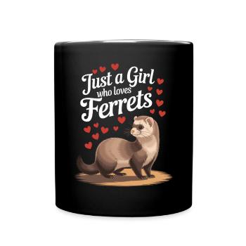 Chemise furet – parfaite pour les amateurs de furets - Mug uni - noir - Devant