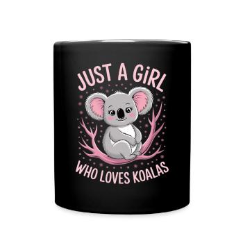 Koala-Shirt – Perfekt für Koala-Liebhaber - Tasse einfarbig - Schwarz - Vorne