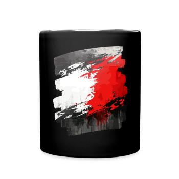 Drapeau polonais Pologne Polska - Mug uni - noir - Devant