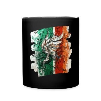 Drapeau italien Italie - Mug uni - noir - Devant