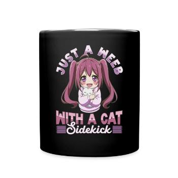 Anime & Chats Kawaii - Mug uni - noir - Devant