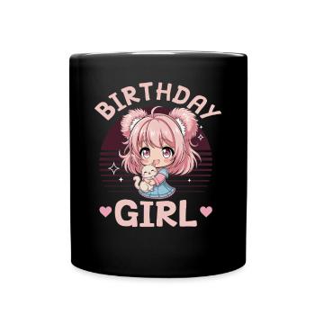 Anime & Chats Kawaii - Mug uni - noir - Devant