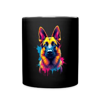 Propriétaire d’un chien de berger allemand - Mug uni - noir - Devant