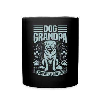 Cadeaux de grand-père chien - Mug uni - noir - Devant