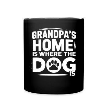 Cadeaux de grand-père chien - Mug uni - noir - Devant
