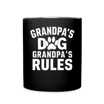 Cadeaux de grand-père chien - Mug uni - noir - Devant