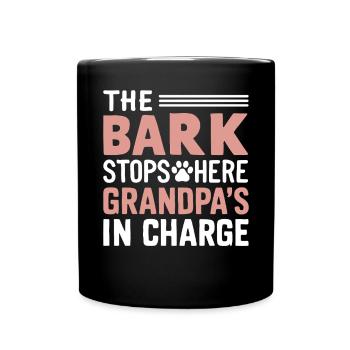 Cadeaux de grand-père chien - Mug uni - noir - Devant