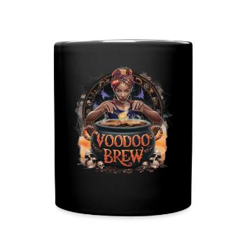 Illustration mystique de brassage vaudou - Mug uni - noir - Devant